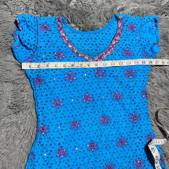 🥰🥰Eyelet, Embroidered, Handmade Tunic Dress🥰🥰 - Picture 12 of 15